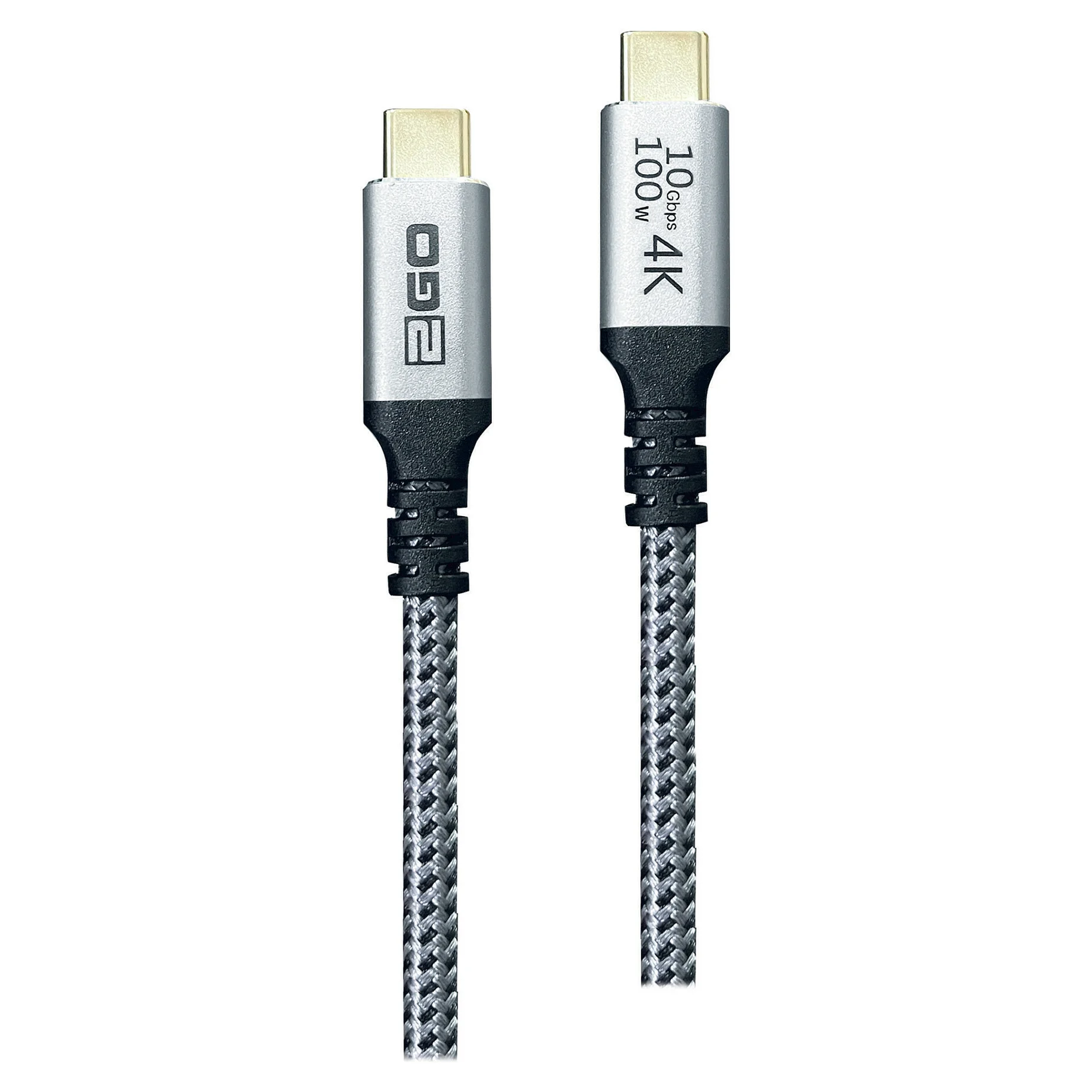 2GO Schnellladekabel USB C 100W 10Gbps 1 2m Notebook & Tablet Zubehoer
