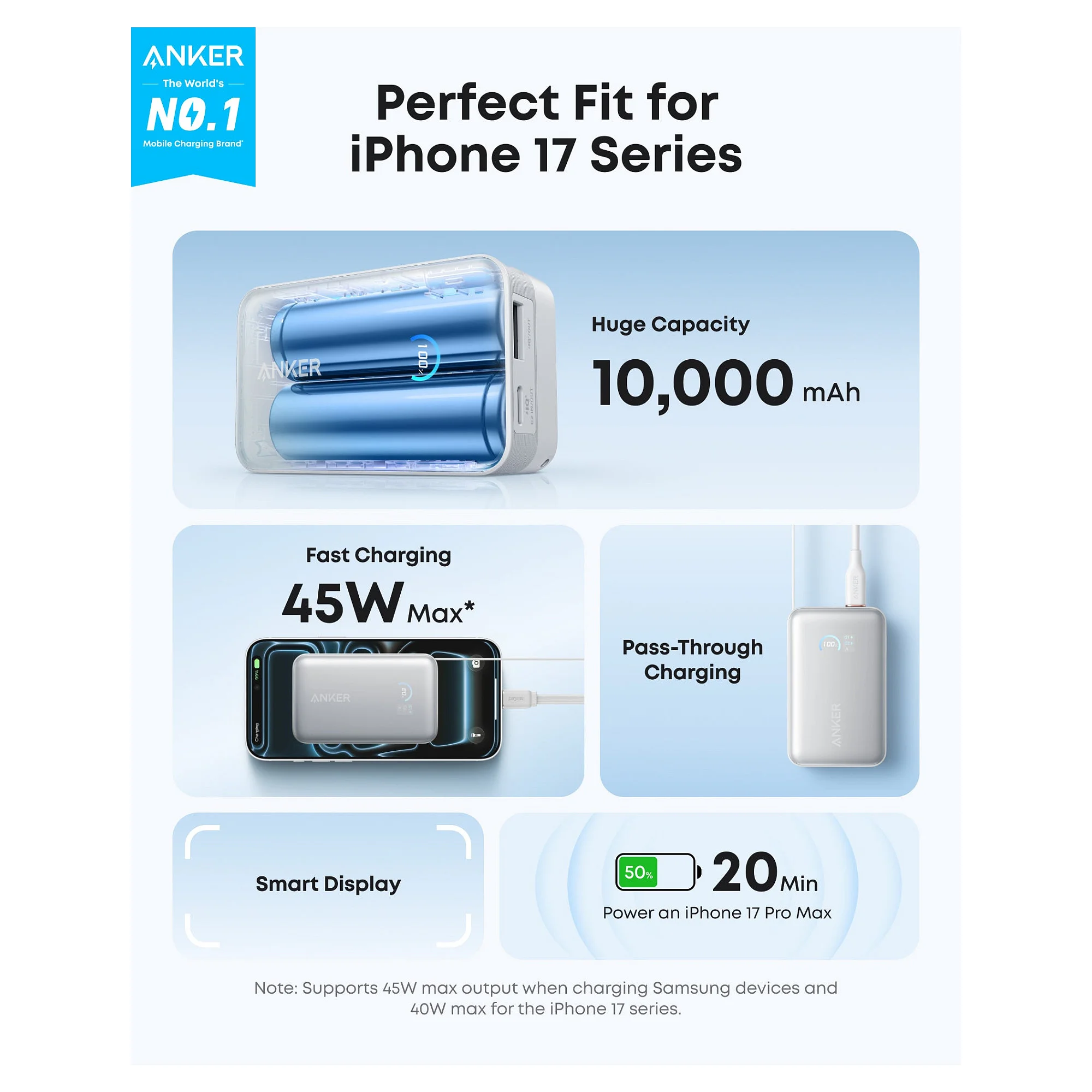 Anker Nano Power Bank 10K 45W USB C Notebook & Tablet Zubehoer