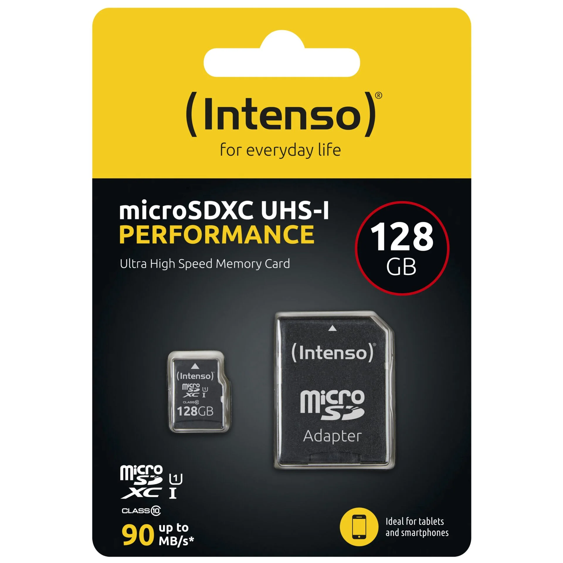 Intenso microSDXC 128GB Class 10 UHS I U1 Performance Speichermedien
