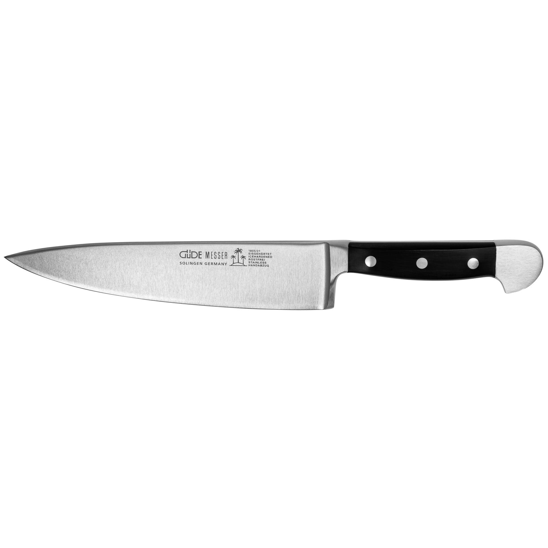 Guede Alpha Kochmesser 21 cm POM schwarz 180521 Besteck & Aufbewahrung
