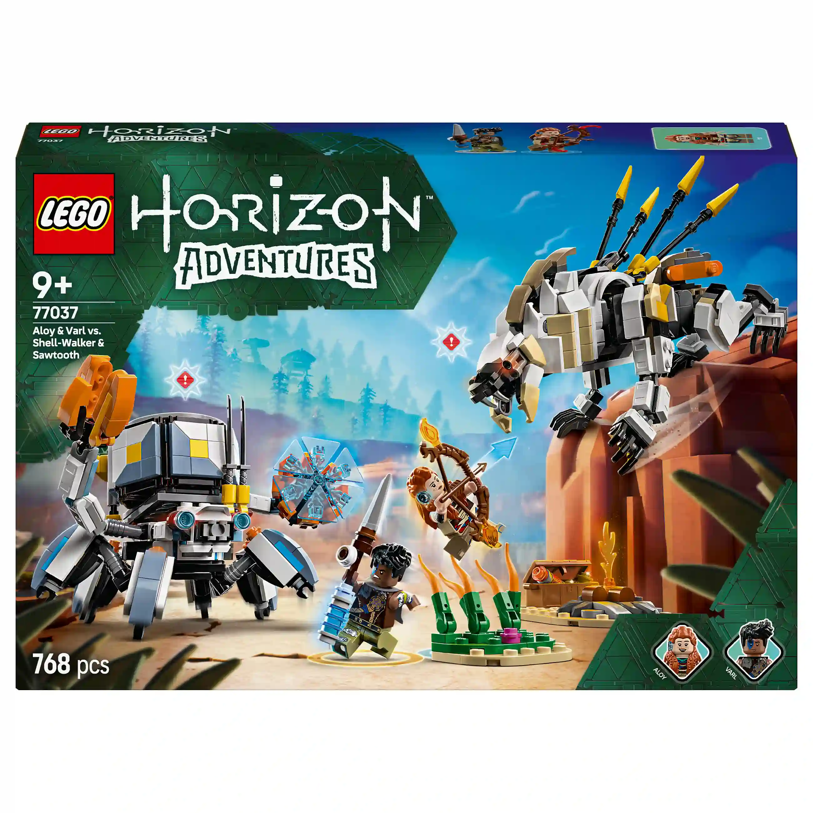 LEGO 77037 Horizon Adventures Aloy und Varl vs  Panzerwanderer und Sgezahn Spielwaren