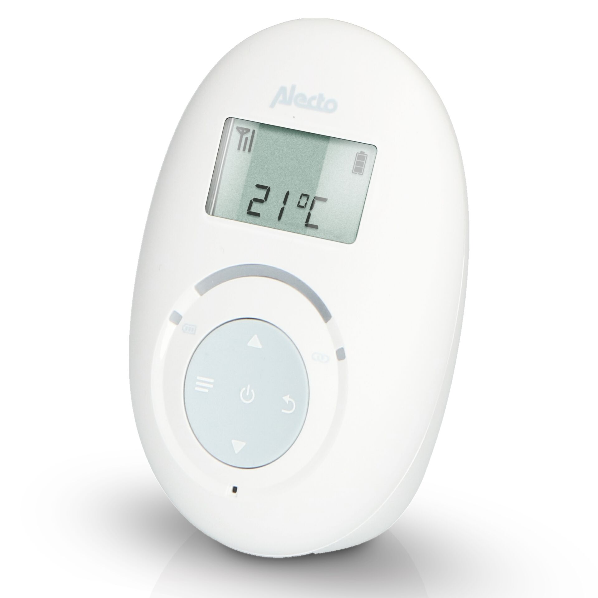 Alecto DECT Babyphone mit Full ECO Modus und Display  weiss bla Geschenke zur Geburt/Taufe
