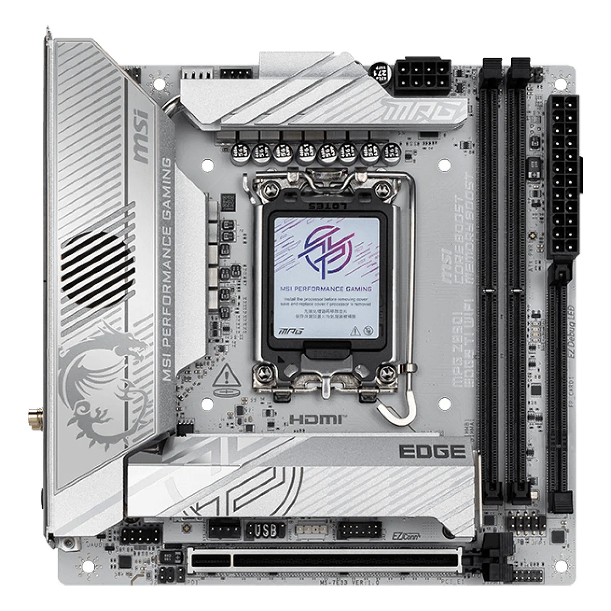 MSI MPG Z890I EDGE TI WIFI Motherboard Intel Z890 LGA 1851  Socket V1  mini ITX PC-Zubehoer