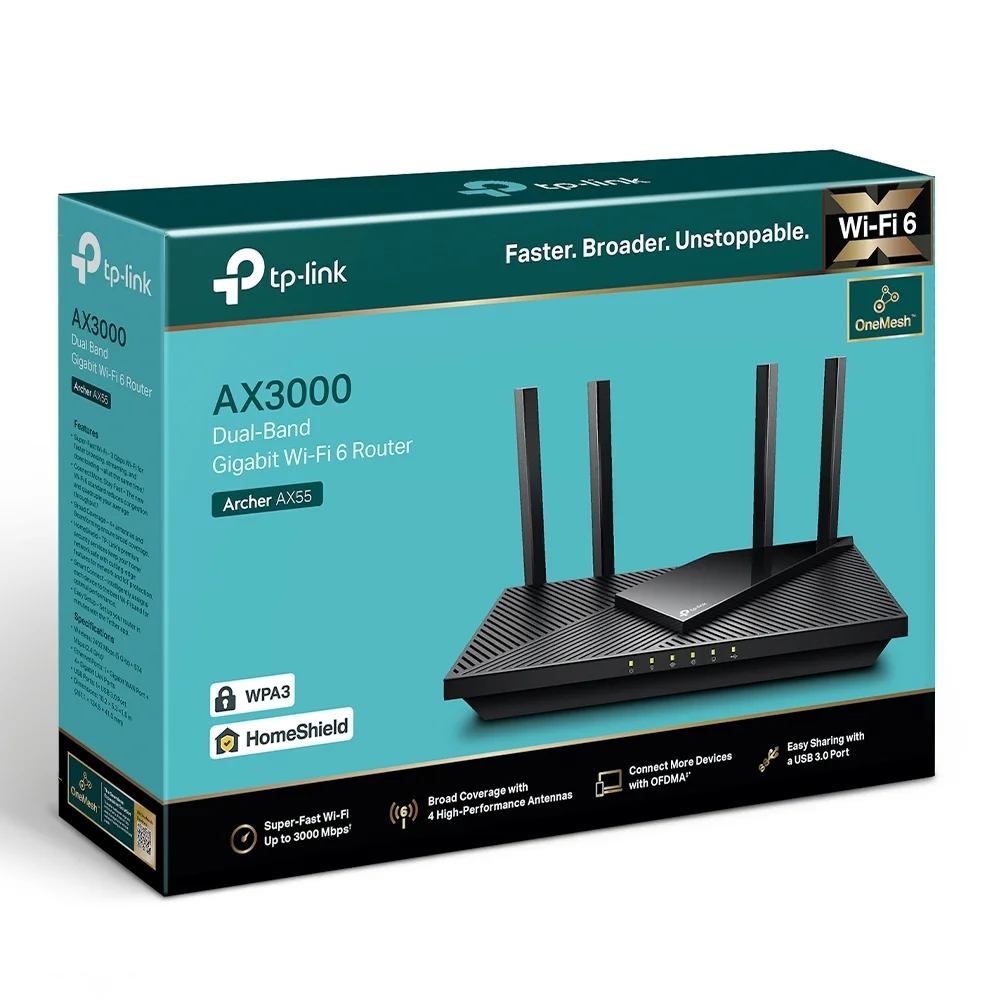 TP Link Archer AX53 WLAN Router AX5400 Dual Band Gigabit Ethernet Weiss