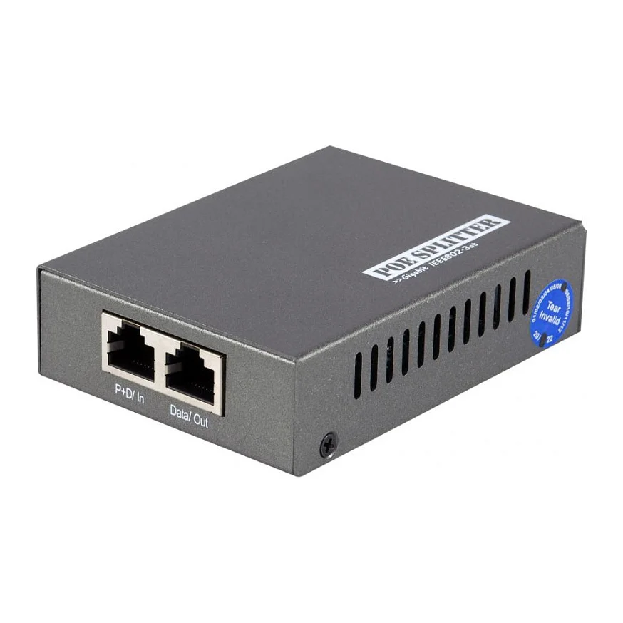 LevelOne 5 12V DC Gigabit PoE Plus Splitter Netzwerk