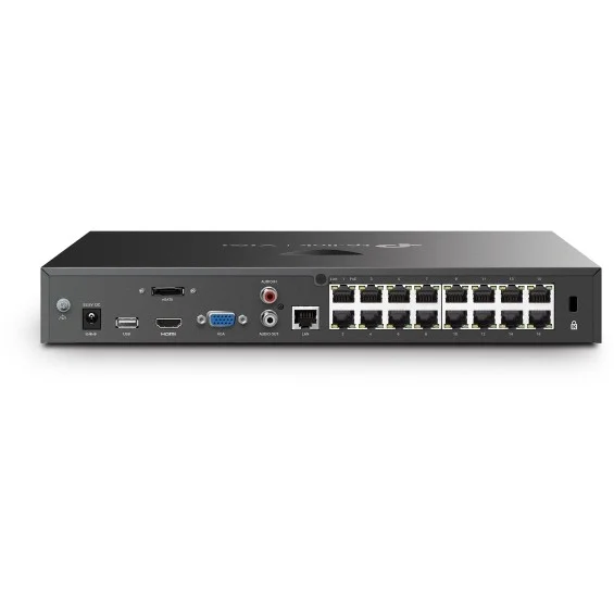 TP Link VIGI NVR2016H 16MP Netzwerk Videorekorder 16 Kanal Schwarz