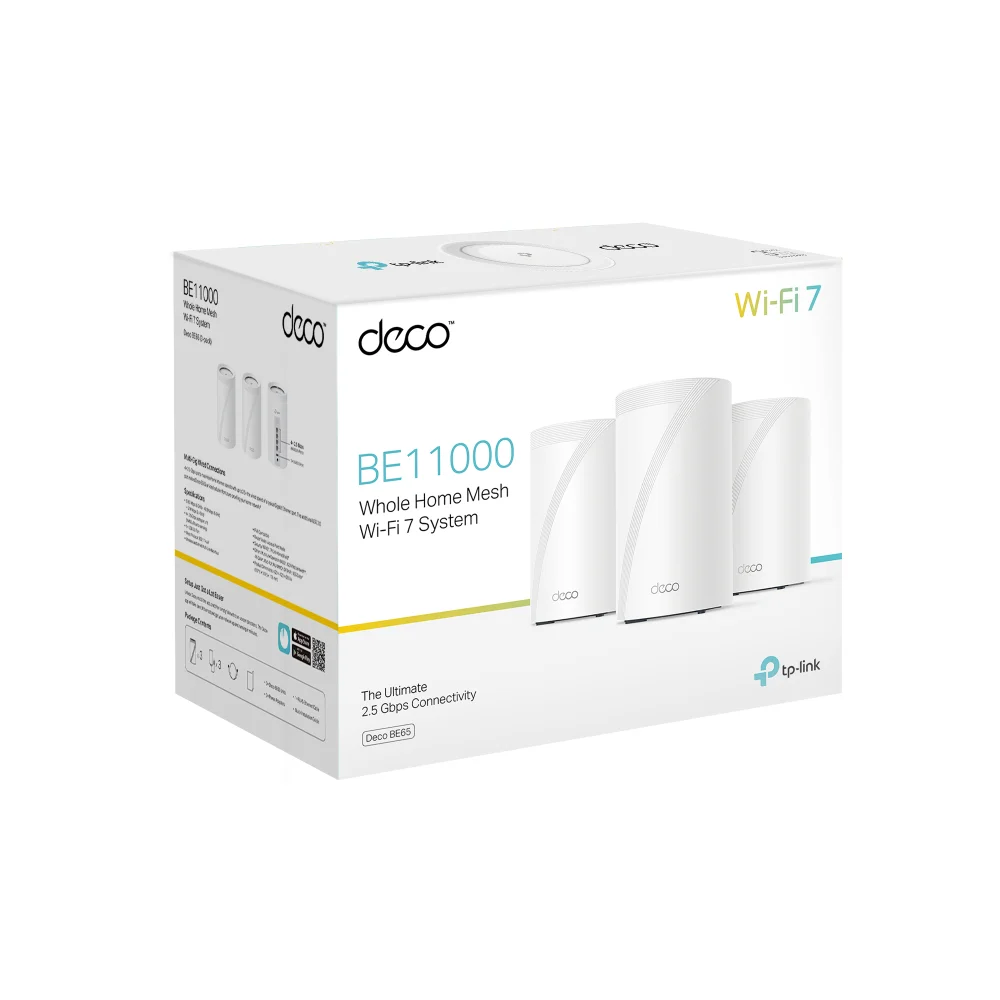 TP Link WL Router Mesh System Deco BE65 3erPack