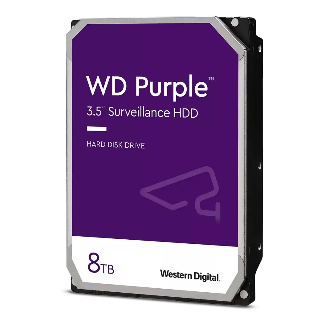 Western Digital 8TB WD WD85PURZ Purple Surveillance 5640RPM 256MB Speichermedien