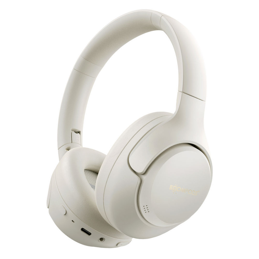 Boompods BT Over Ear Kopfhoerer mit ANC Orbit white