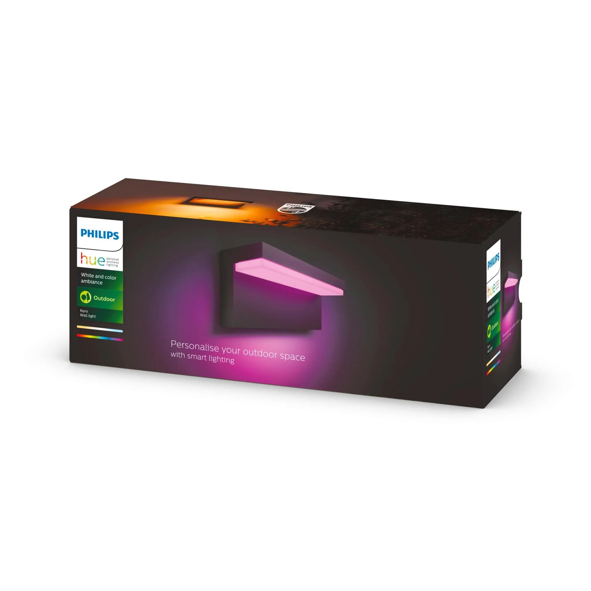 Philips Hue Nyro Wandleuchte 1000lm  schwarz  WACA Leuchtmittel & Lampen