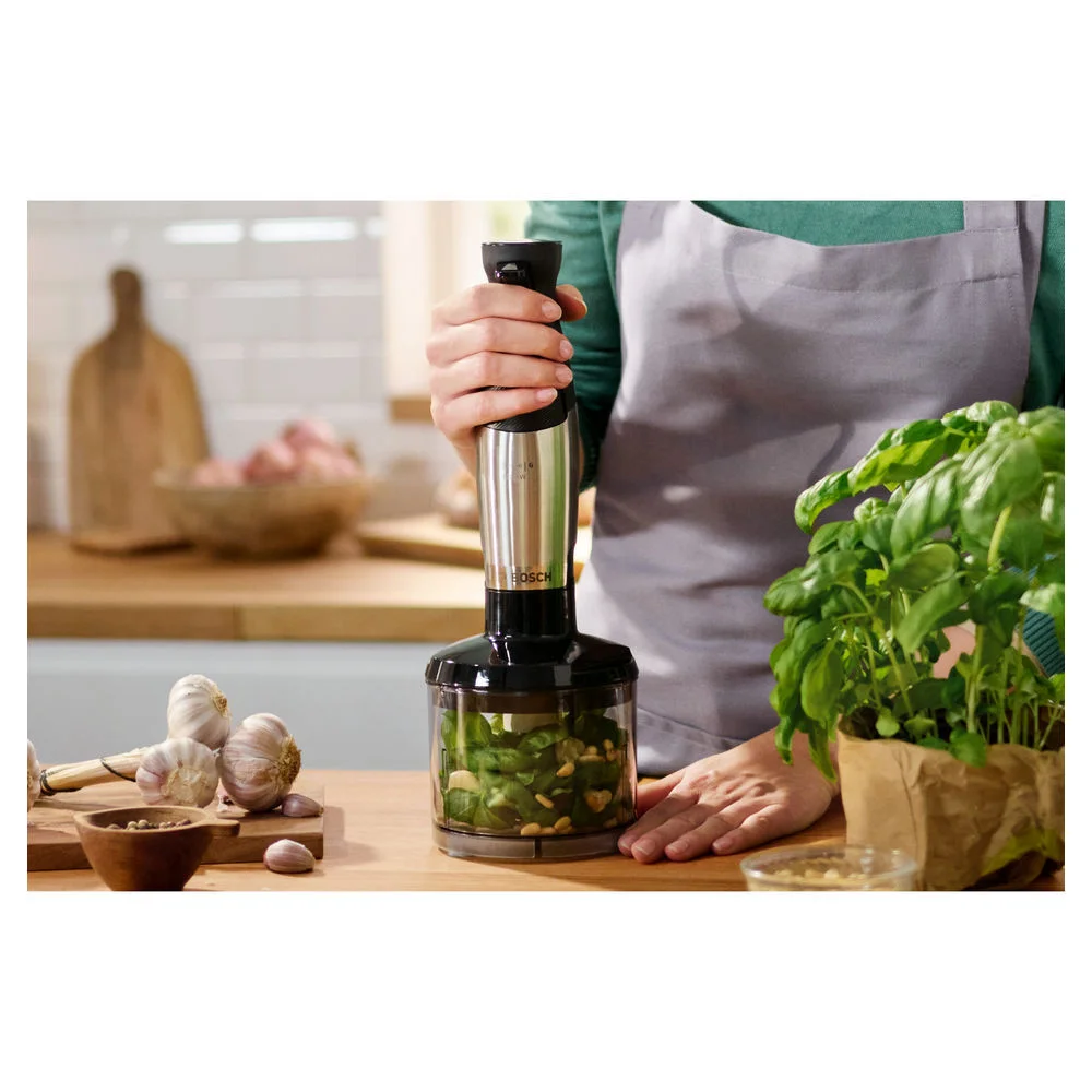 Bosch Stab und Handmixer ErgoMaster Series 6 MSM6M8X1  Edelstahl schwarz Kuechenkleingeraete