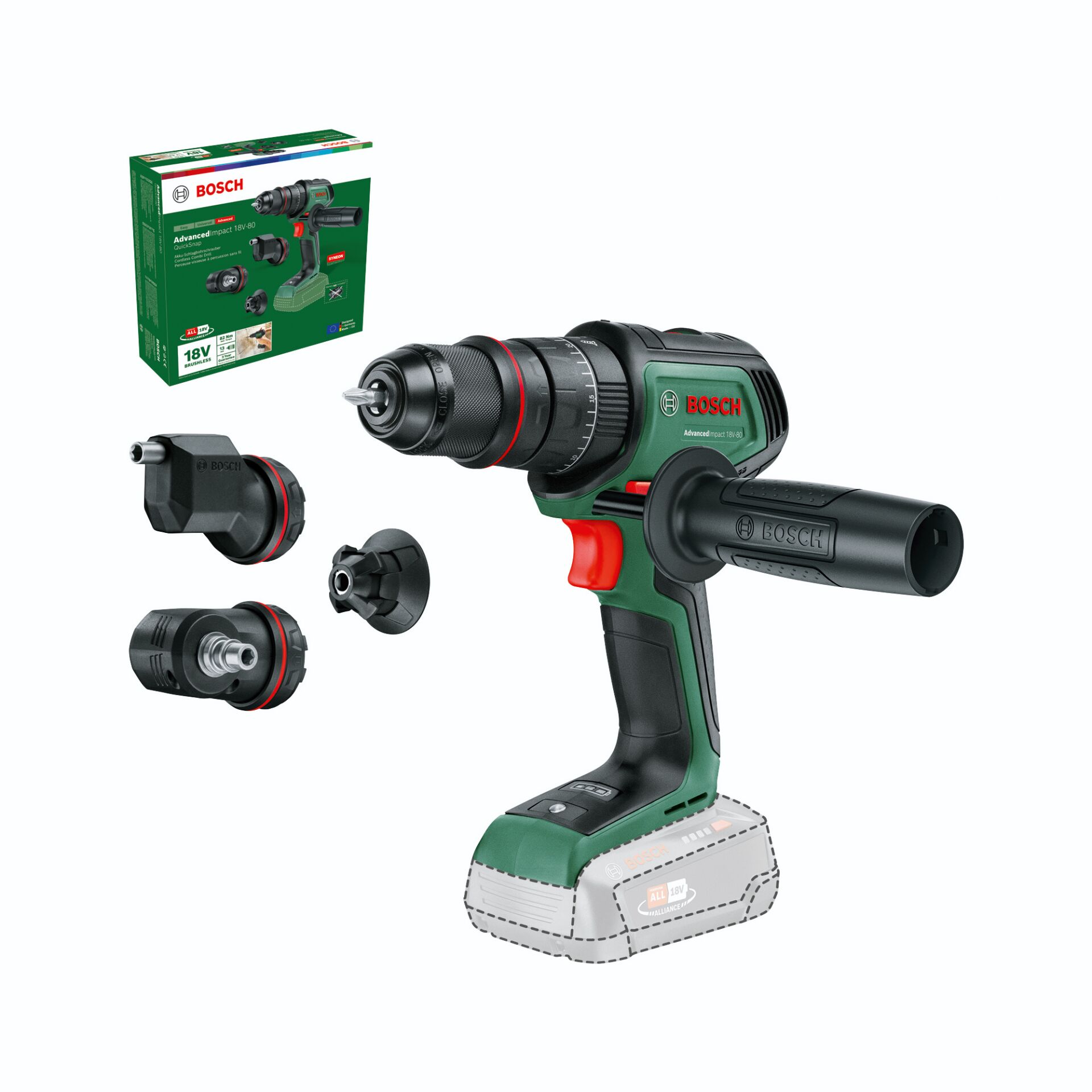 Bosch AdvancedImpact 18V Akku Schlagbohrmaschine Bohrer & Schrauber