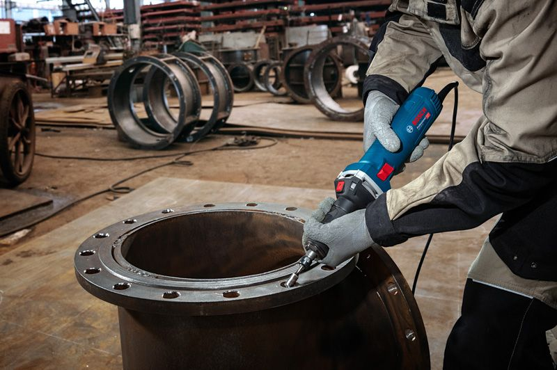 Bosch GGS 30 LS Geradeschleifer Flachschleifer 33000 RPM Schwarz  Blau 750 W Schleifer Hobel & Fraesen