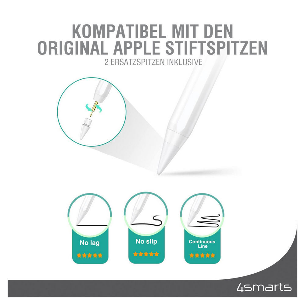 4SMARTS Aktiver Eingabestift Pencil Pro 3  weiss Notebook & Tablet Zubehoer