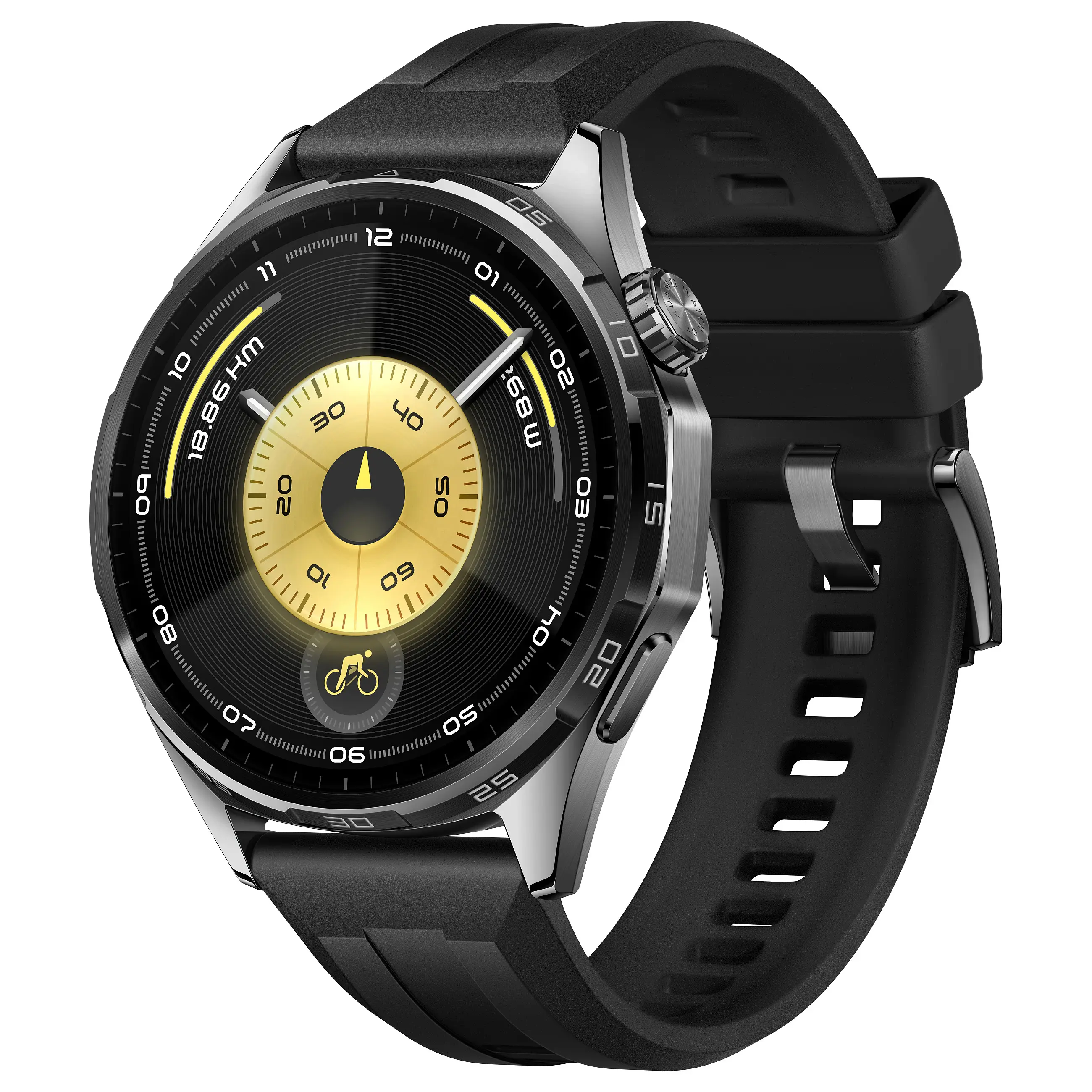 HUAWEI WATCH GT6 46mm  Atum B19F  Black Fluoroelastomer Strap Smartwatches & Fitnesstracker