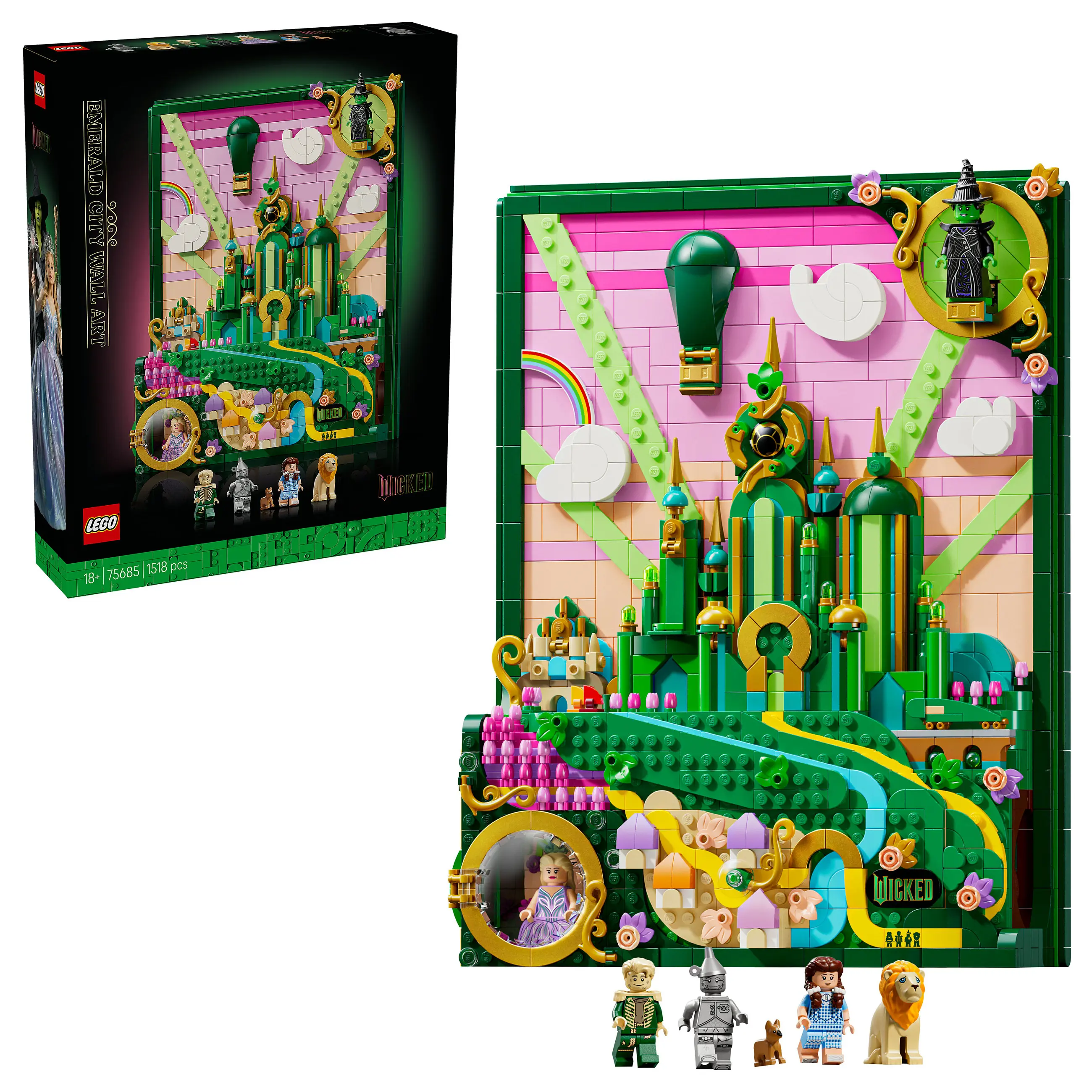 LEGO Wicked 75685 Emerald City Wandkunst