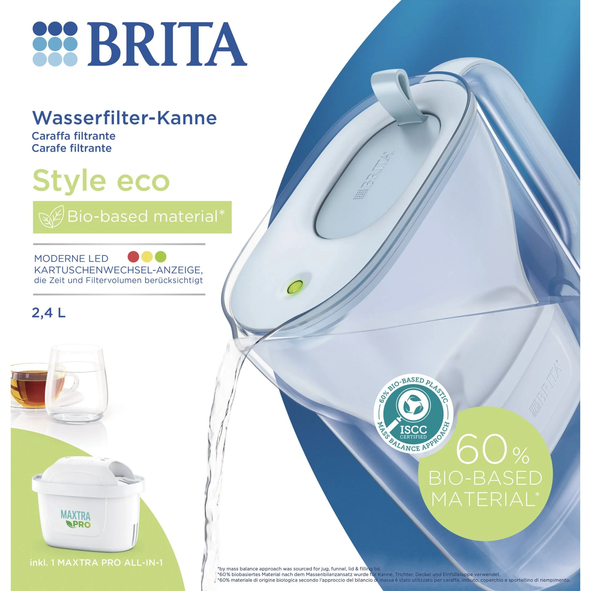 Brita Style eco gletscherblau Wasseraufbereitung