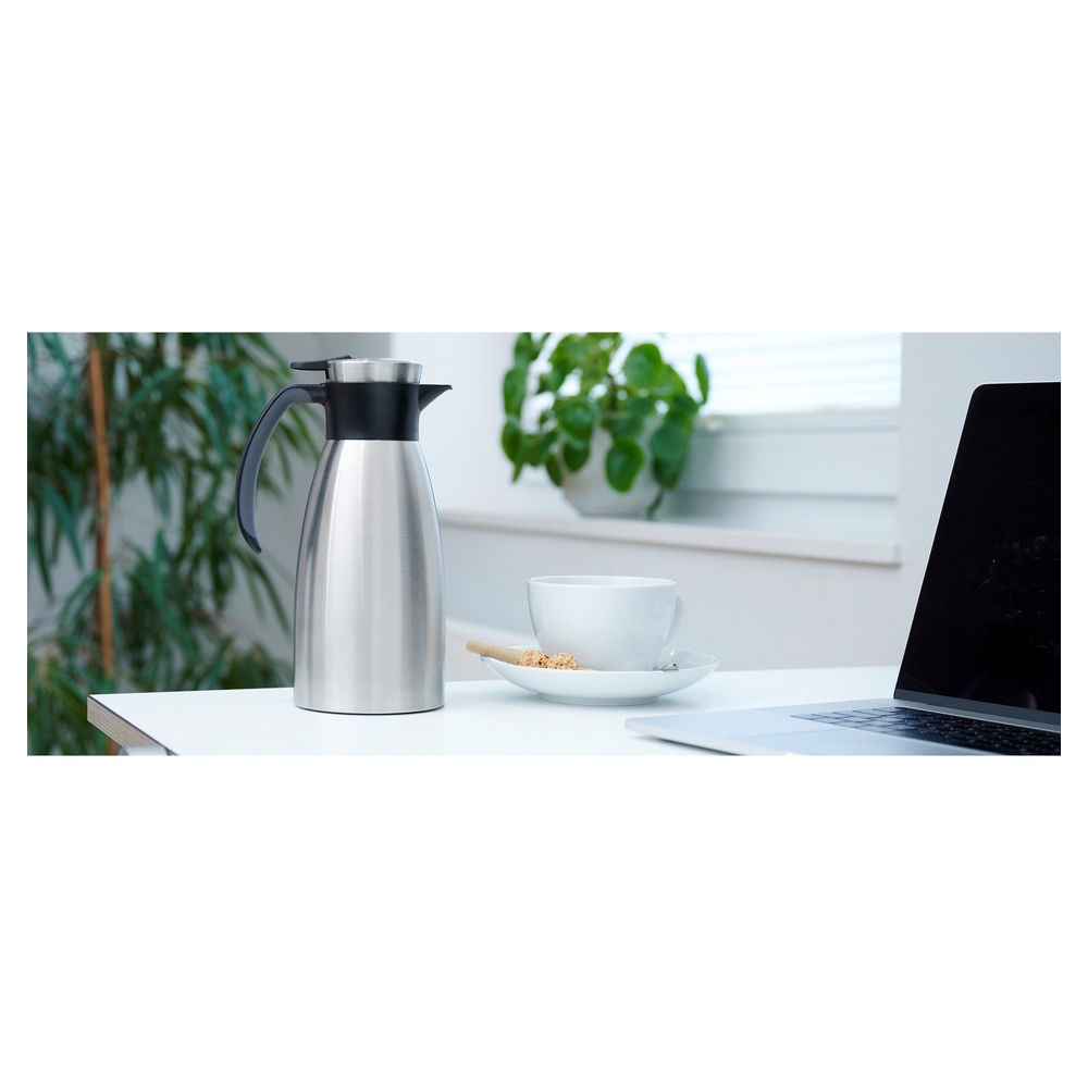 Emsa Isolierkanne Soft Grip  1 Liter  schwarz Zubehoer Kaffeemaschinen