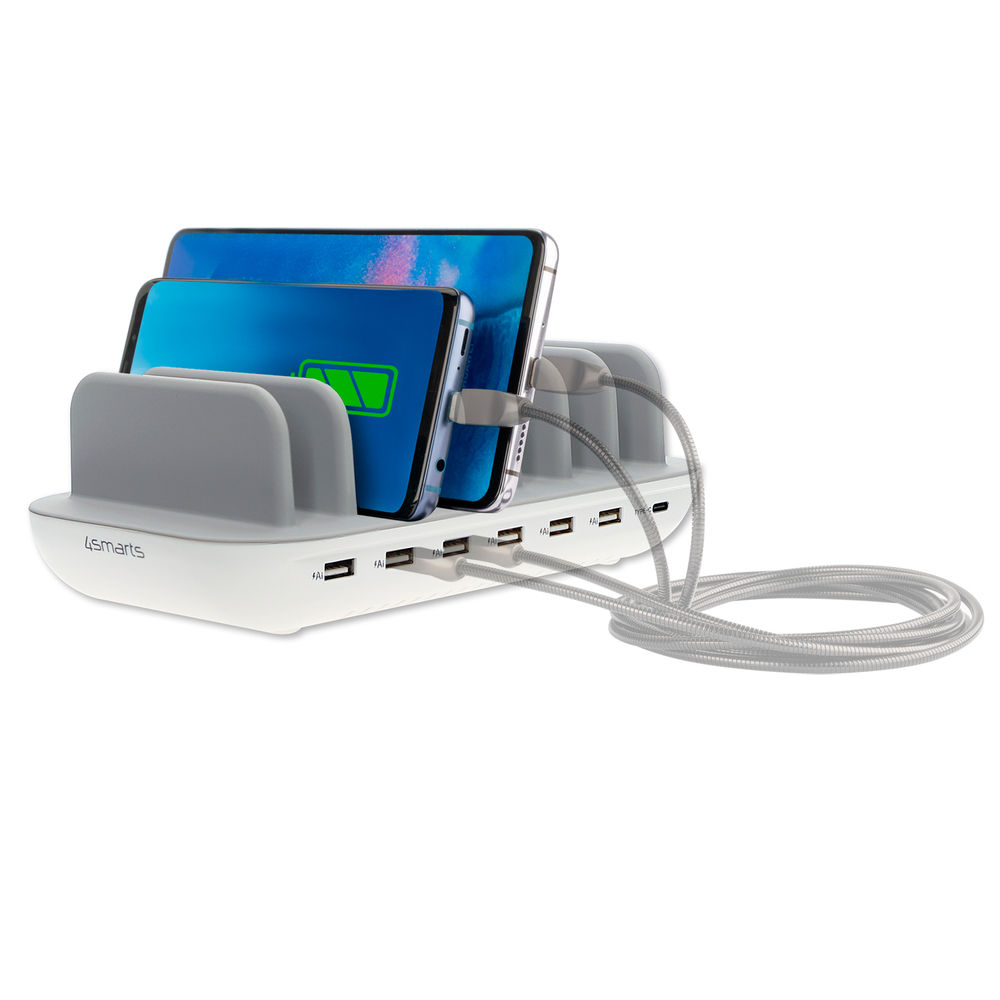 4SMARTS Ladestation Office  60W Akkus Powerbanks & Kabel