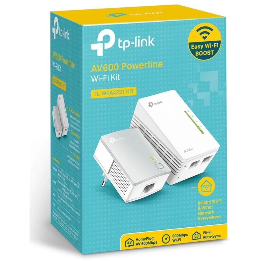 TP Link AV600 300Mbit s WLAN Powerline Extender KIT Netzwerk