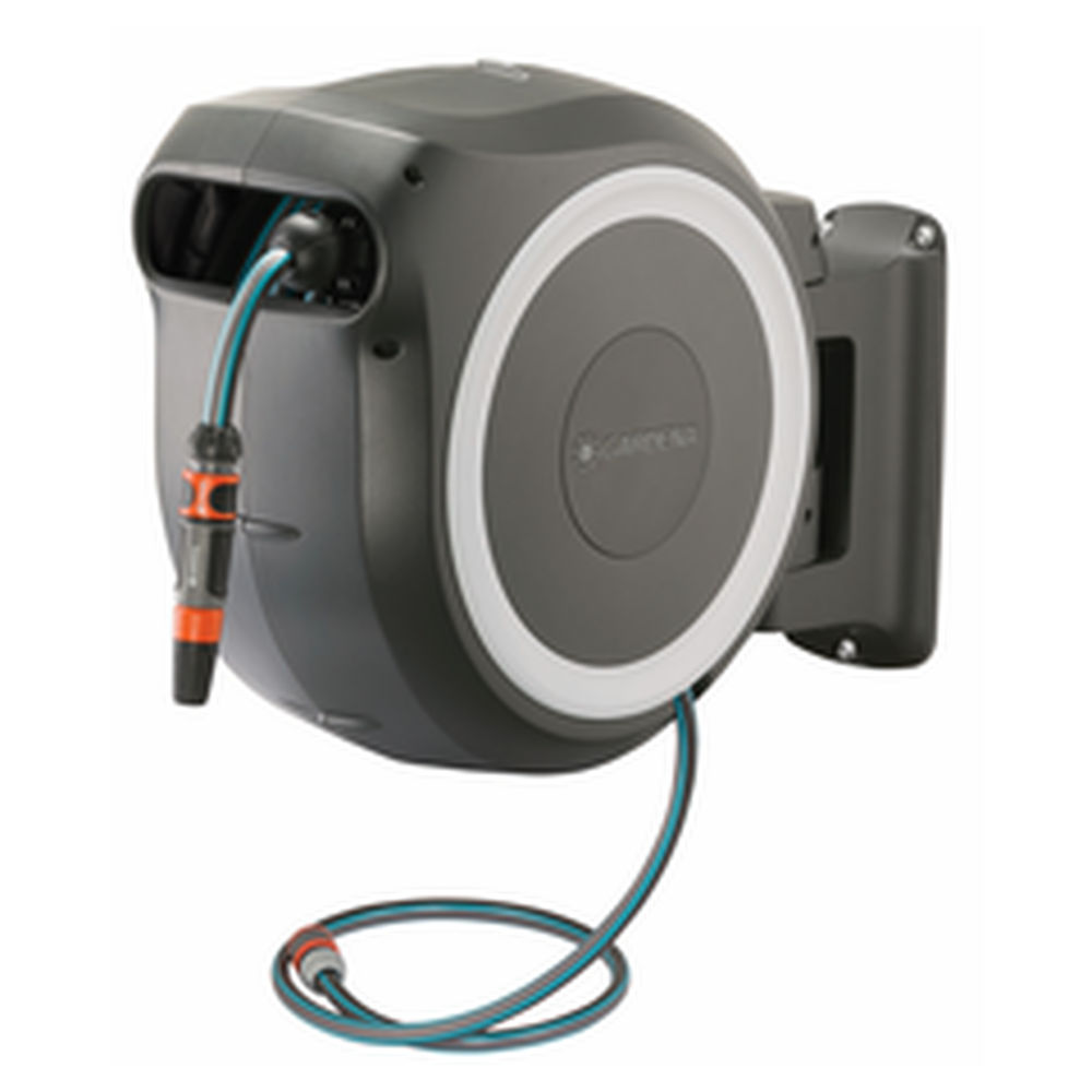 GARDENA Wand Schlauchbox RollUp M L  weiss  25 m Gartenbewaesserung