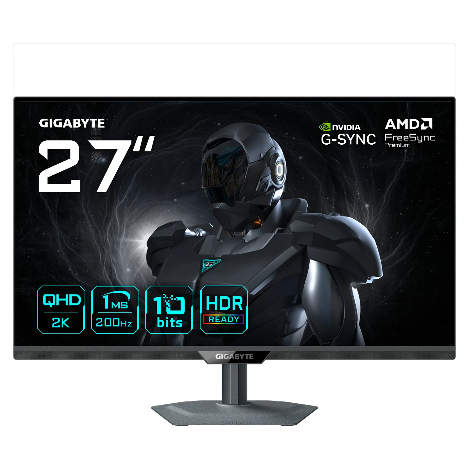 GIGABYTE G27Q2 27  2K QHD Gaming Monitor   2560 x 1440  200Hz  1ms  350 cd m   G Sync kompatibel  FreeSync Premium  HDR10  HDMI 2 0  DisplayPort 1 4 Monitore