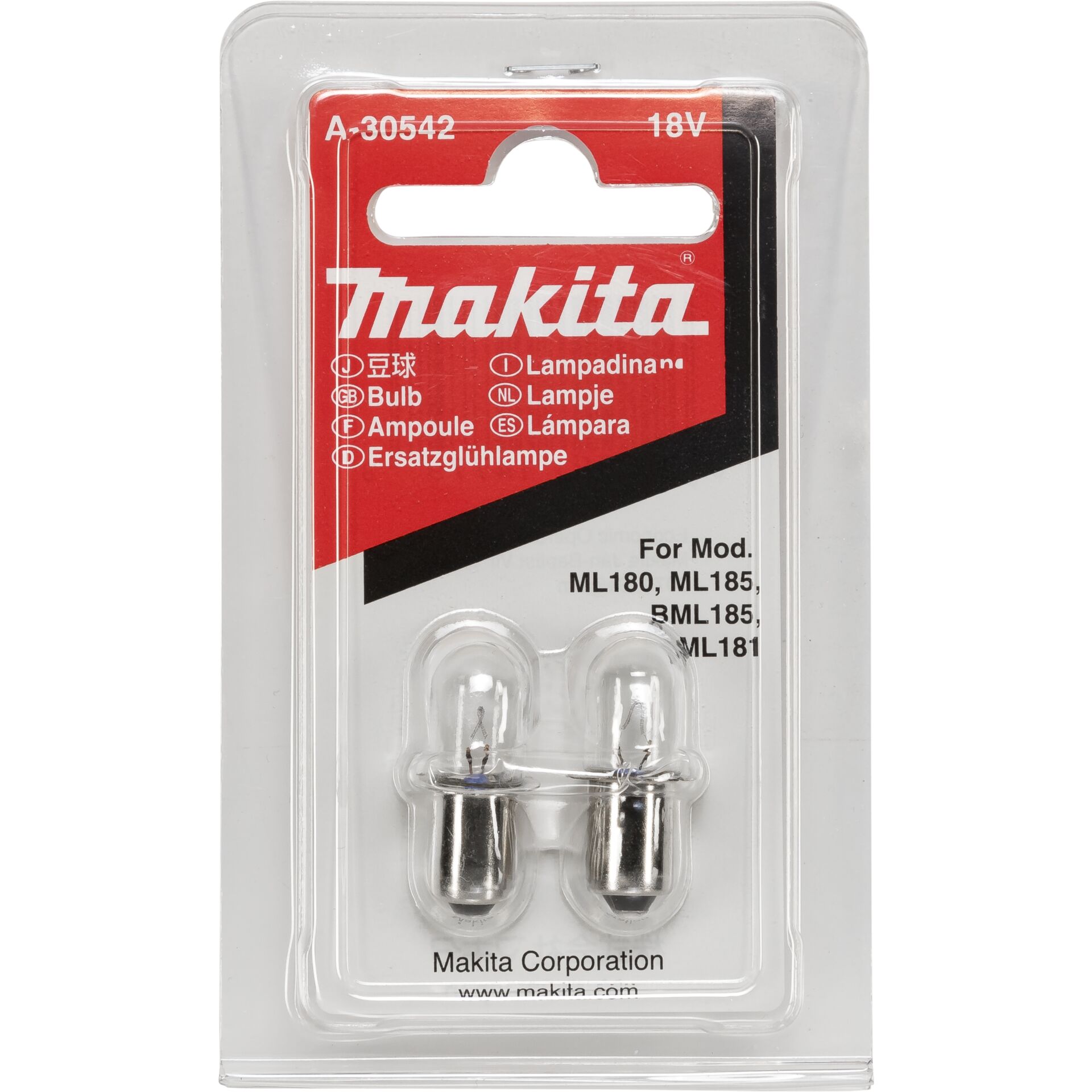 Makita A 30542 Gluehlampe 18V Beleuchtung