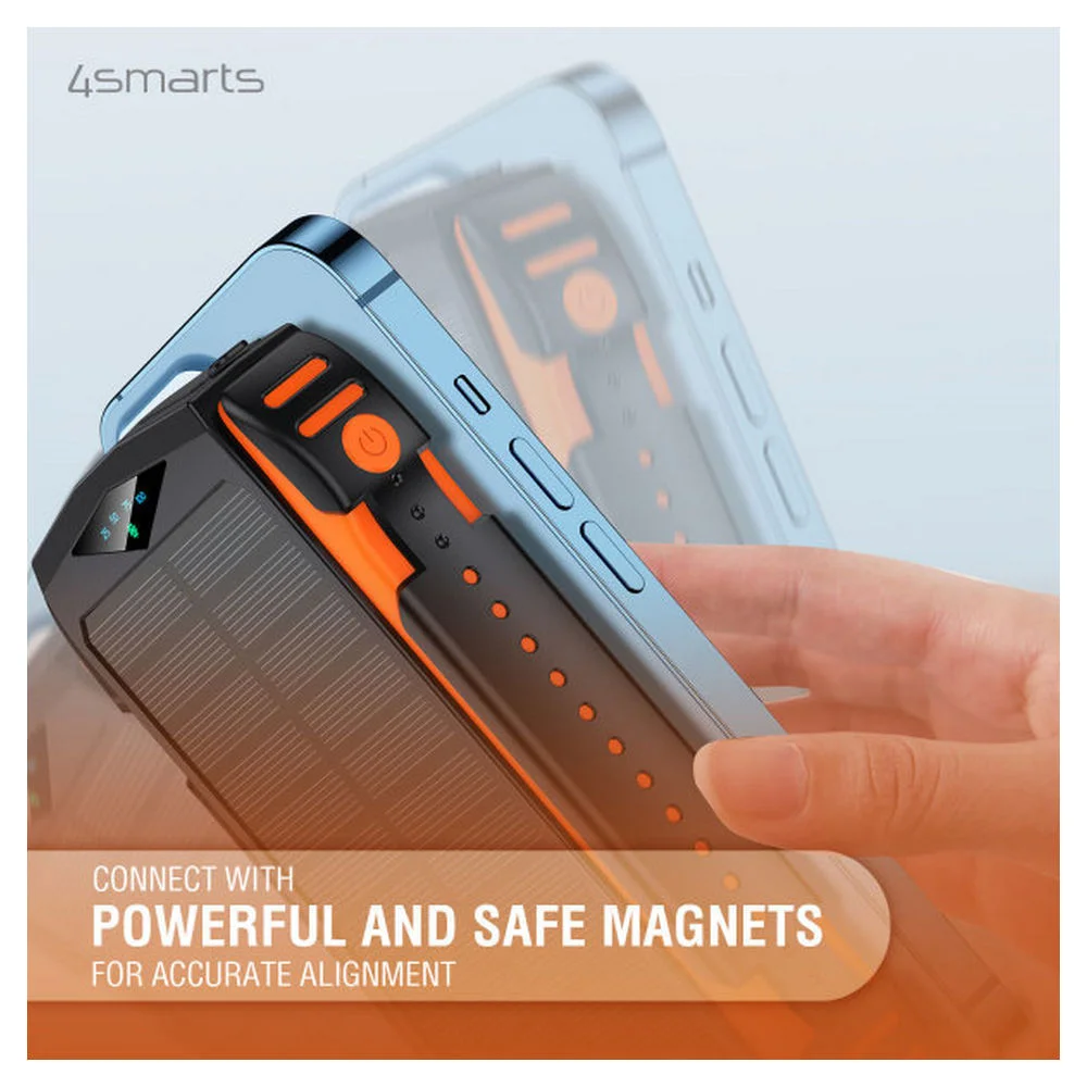 4SMARTS Solar Powerbank Rugged TitanPack UltiMag  black Akkus Powerbanks & Kabel