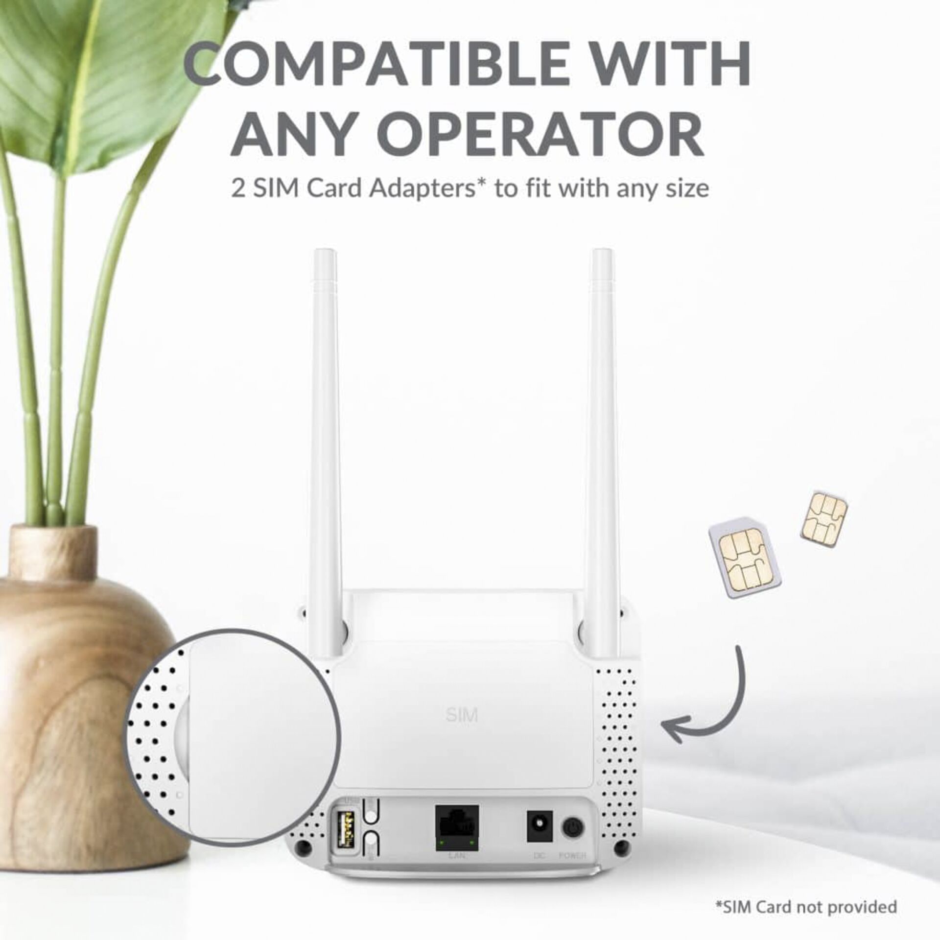 Strong 4GROUTER350M LTE Router 4G 3G WLAN Antennenkabel Schwarz