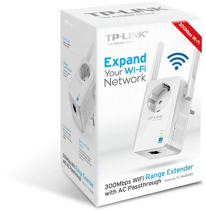 TP Link 300 Mbit s WLAN Repeater mit integrierter Steckdose Netzwerk