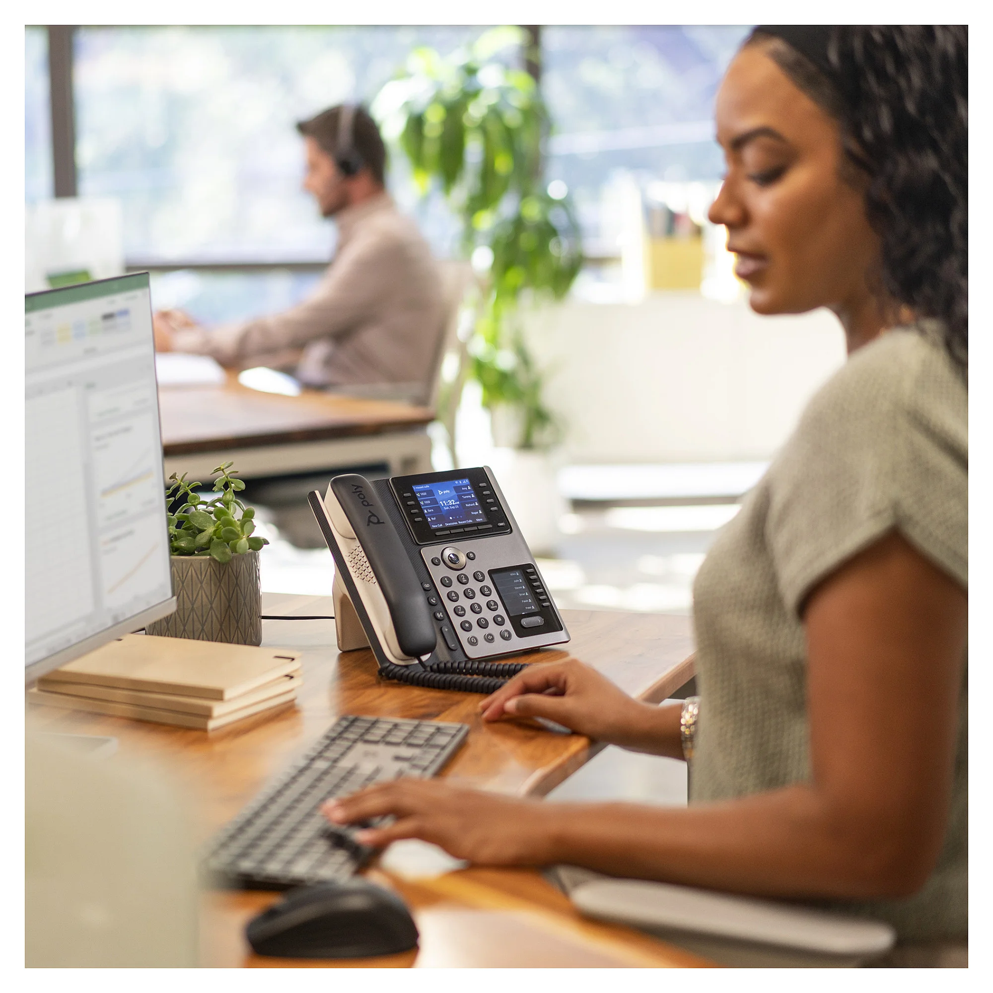 HP Poly Edge E450 IP Telefon und PoE faehig Netzwerk