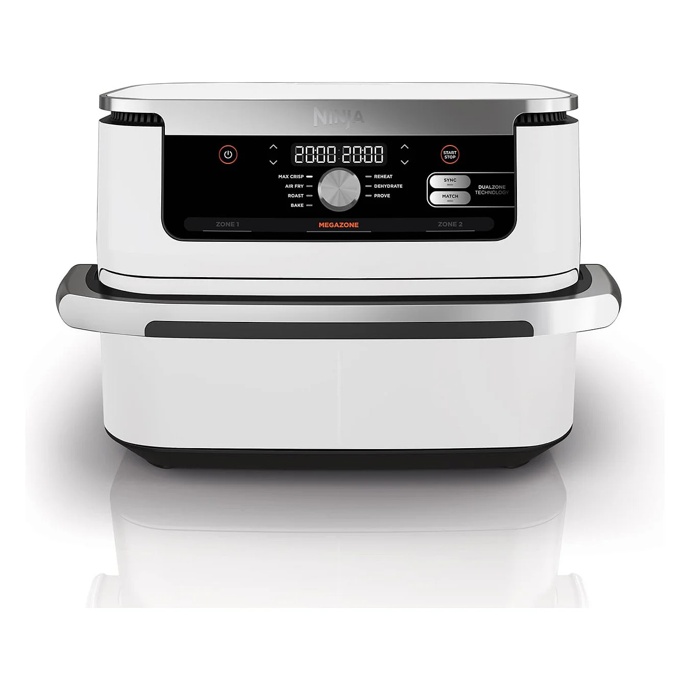 Ninja Dual Zone 7  in 1 Heiluftfritteuse  wei  AF500EUWH Kuechenkleingeraete