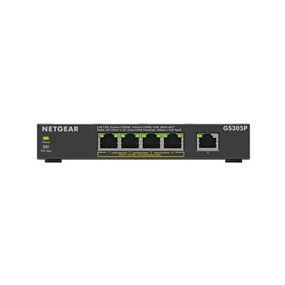 NETGEAR GS305Pv3 Unmanaged Gigabit Ethernet  10 100 1000  Power over Ethernet  PoE  Schwarz Switches