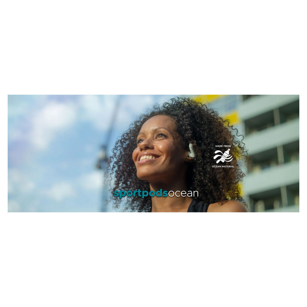 Boompods True Wireless In Ear Kopfhoerer Sportpods Ocean White