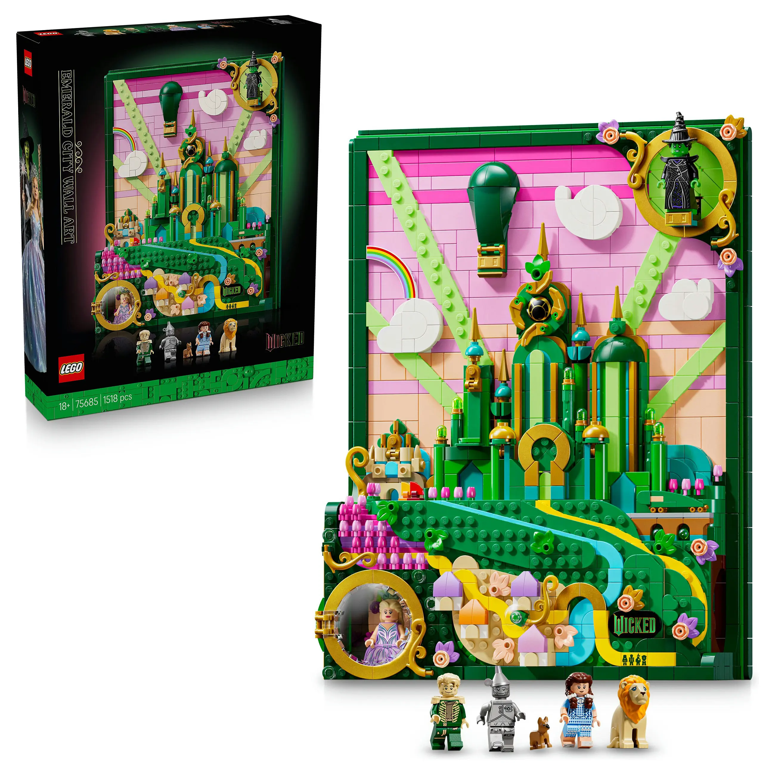 LEGO Wicked 75685 Emerald City Wandkunst