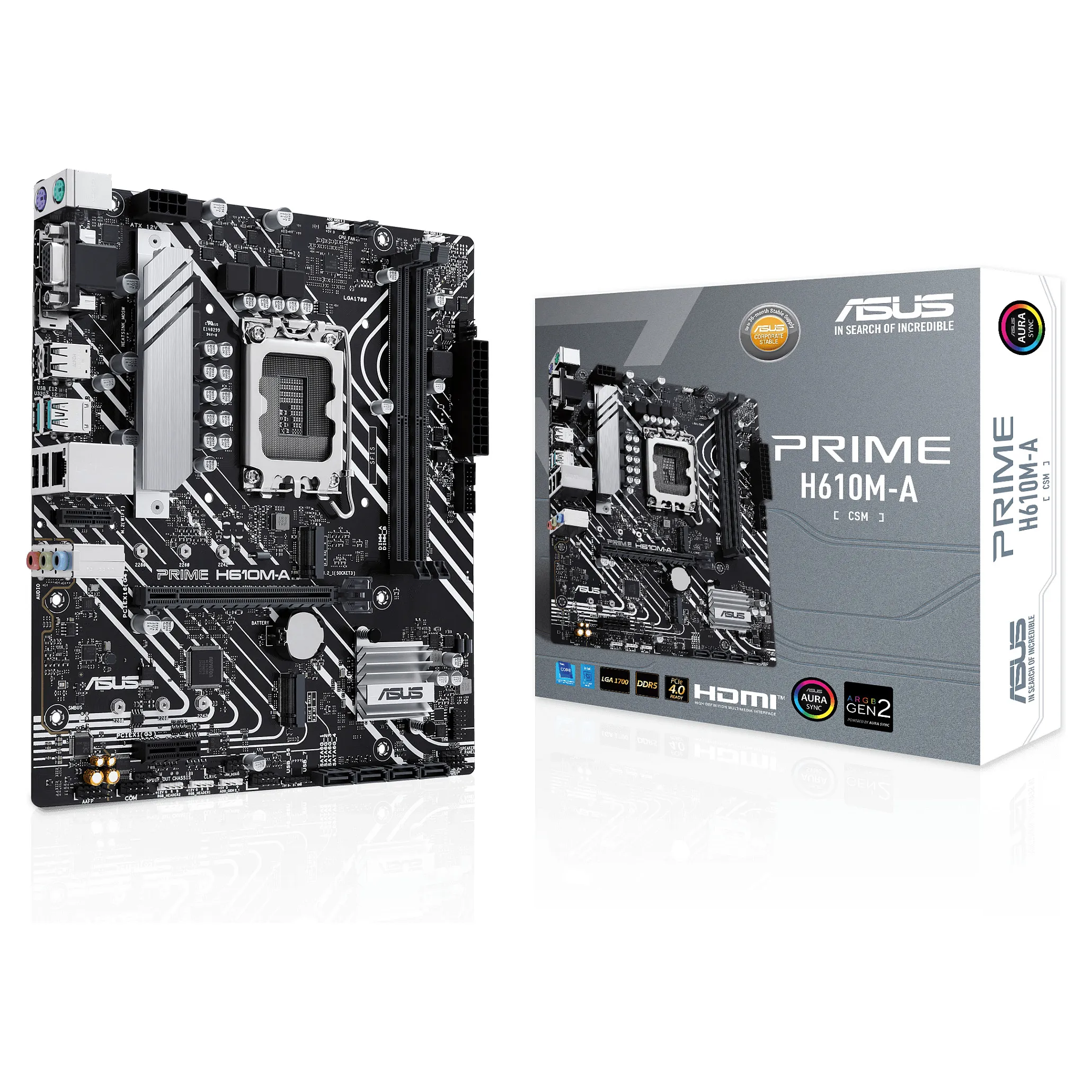 ASUS PRIME H610M A CSM Intel H610 LGA 1700 micro ATX PC-Komponenten