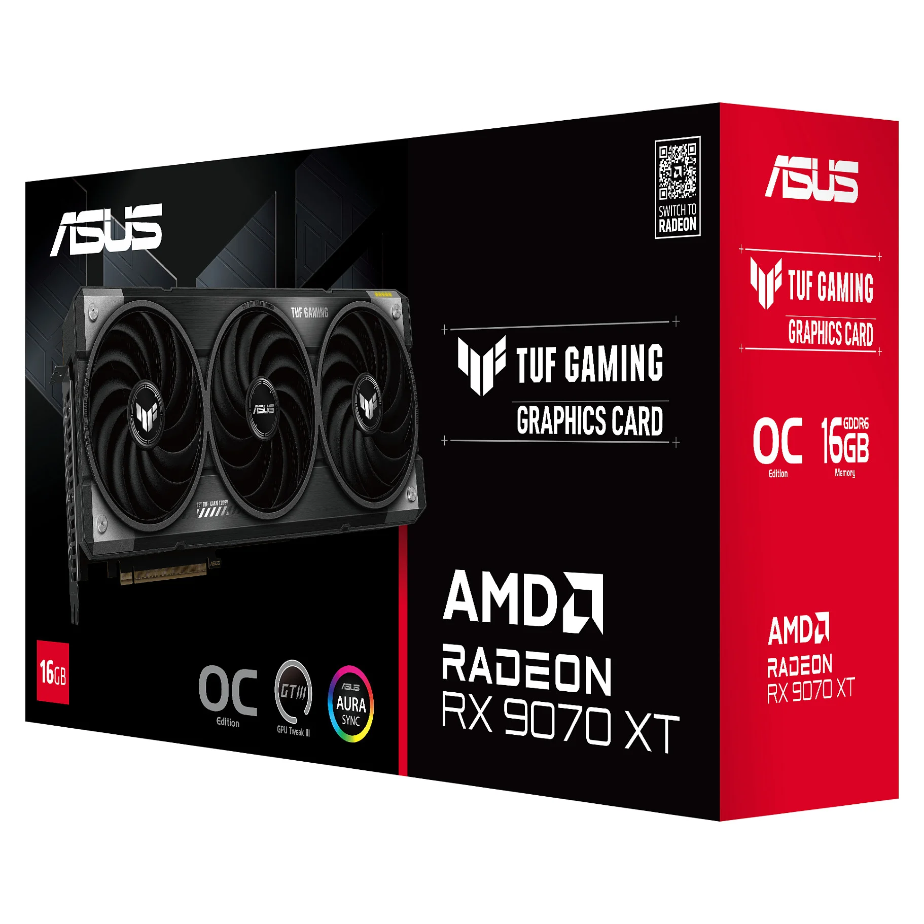 ASUS TUF Gaming TUF RX9070XT O16G GAMING AMD Radeon RX 9070 XT 16 GB GDDR6 PC-Komponenten
