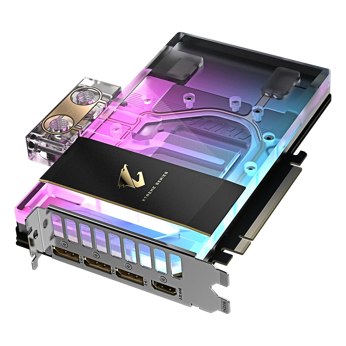 GIGABYTE AORUS GeForce RTX 5080 XTREME WATERFORCE WB 16G Grafikkarte   16GB GDDR7  256 Bit  PCI E 5 0  2805MHz Core Clock  3 x DP 2 1a  1 x HDMI 2 1b  NVIDIA DLSS 4  GV N5080AORUSX WB 16GD PC-Komponenten