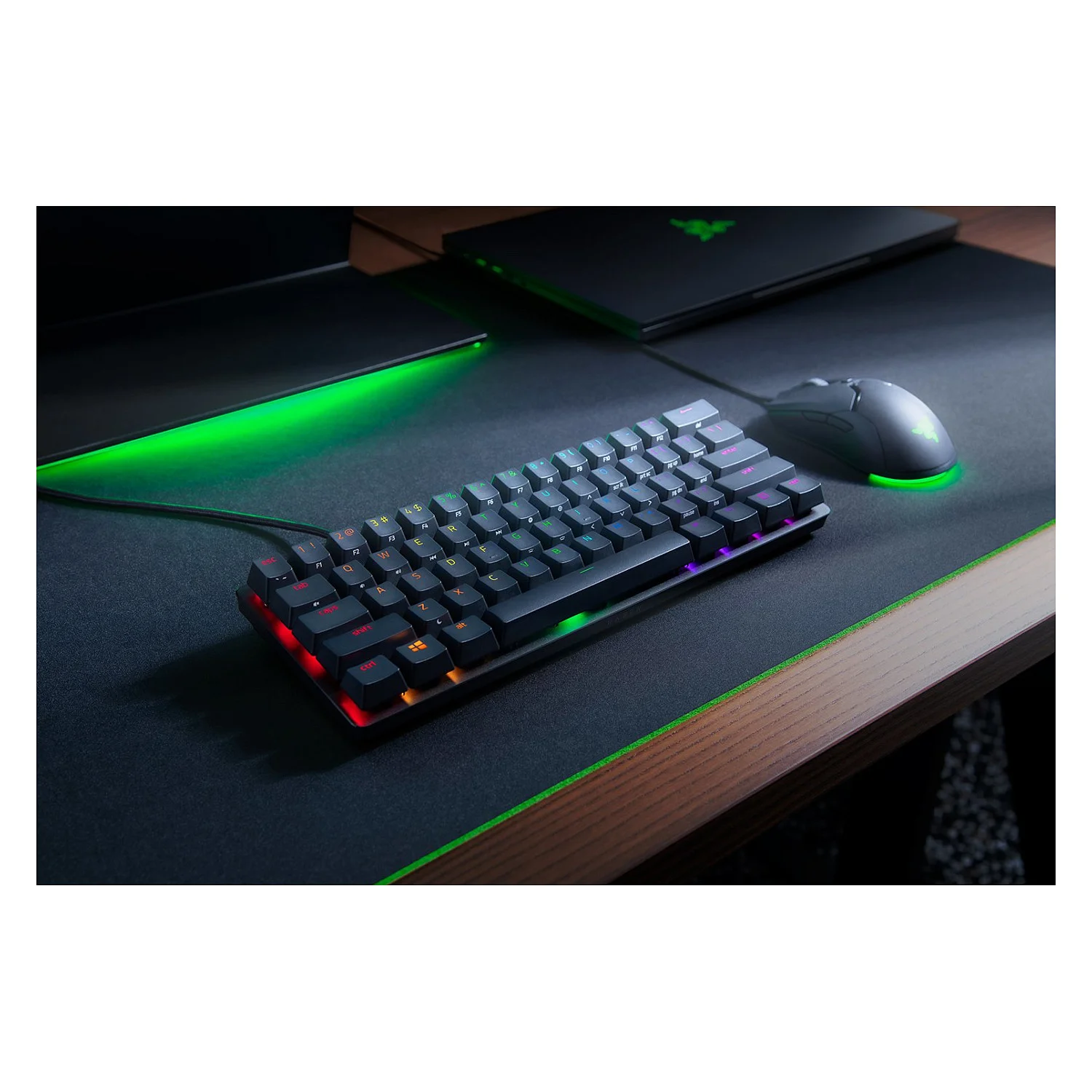 Razer Huntsman Mini  schwarz  DE Layout  Linear Optical  Red   Tastaturen & Maeuse