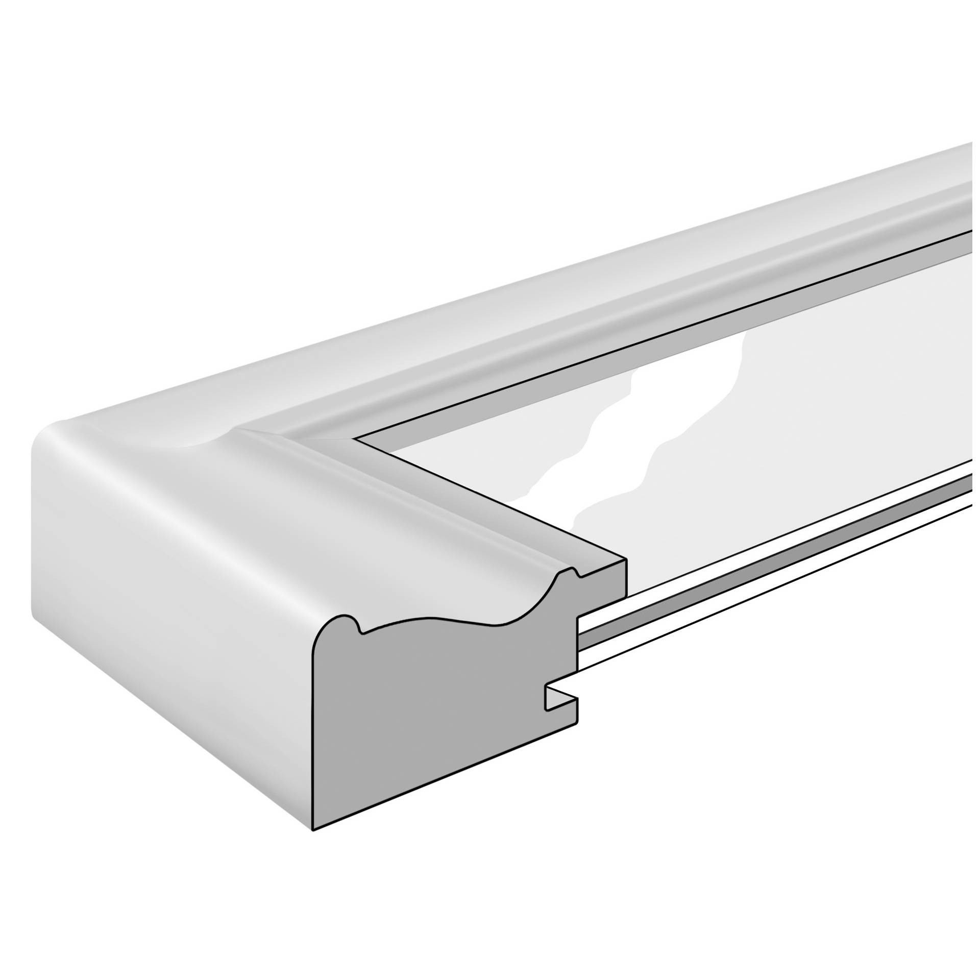 Nielsen Design Nielsen Accent Vintage 40x50 Holz weiss 3241001 Bilderrahmen