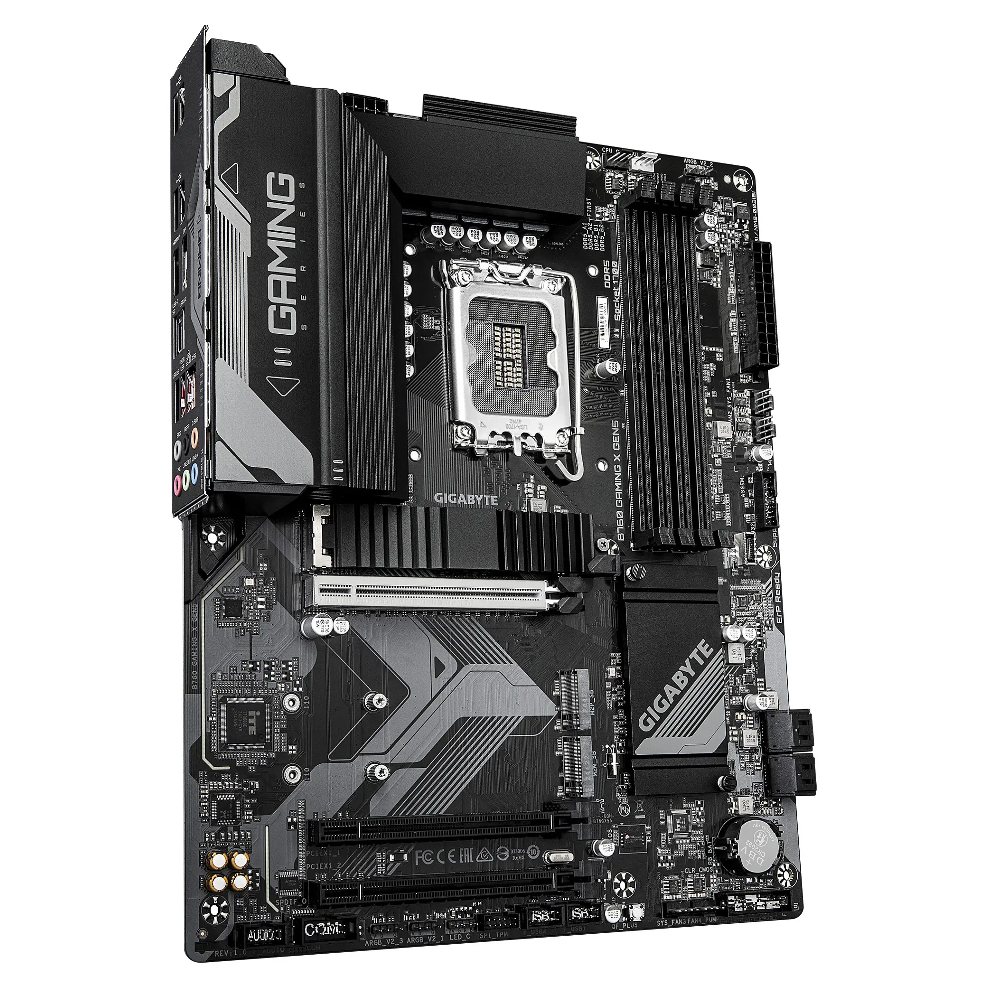 GIGABYTE B760 GAMING X GEN5 Mainboard   Unterstuetzt Intel Core Prozessoren der 14  Generation  8 1 1 Phasen VRM  bis zu 5600 MHz DDR5  3 x PCIe 4 0 M 2  2 5 GbE LAN  USB 3 2 Gen 2 PC-Komponenten