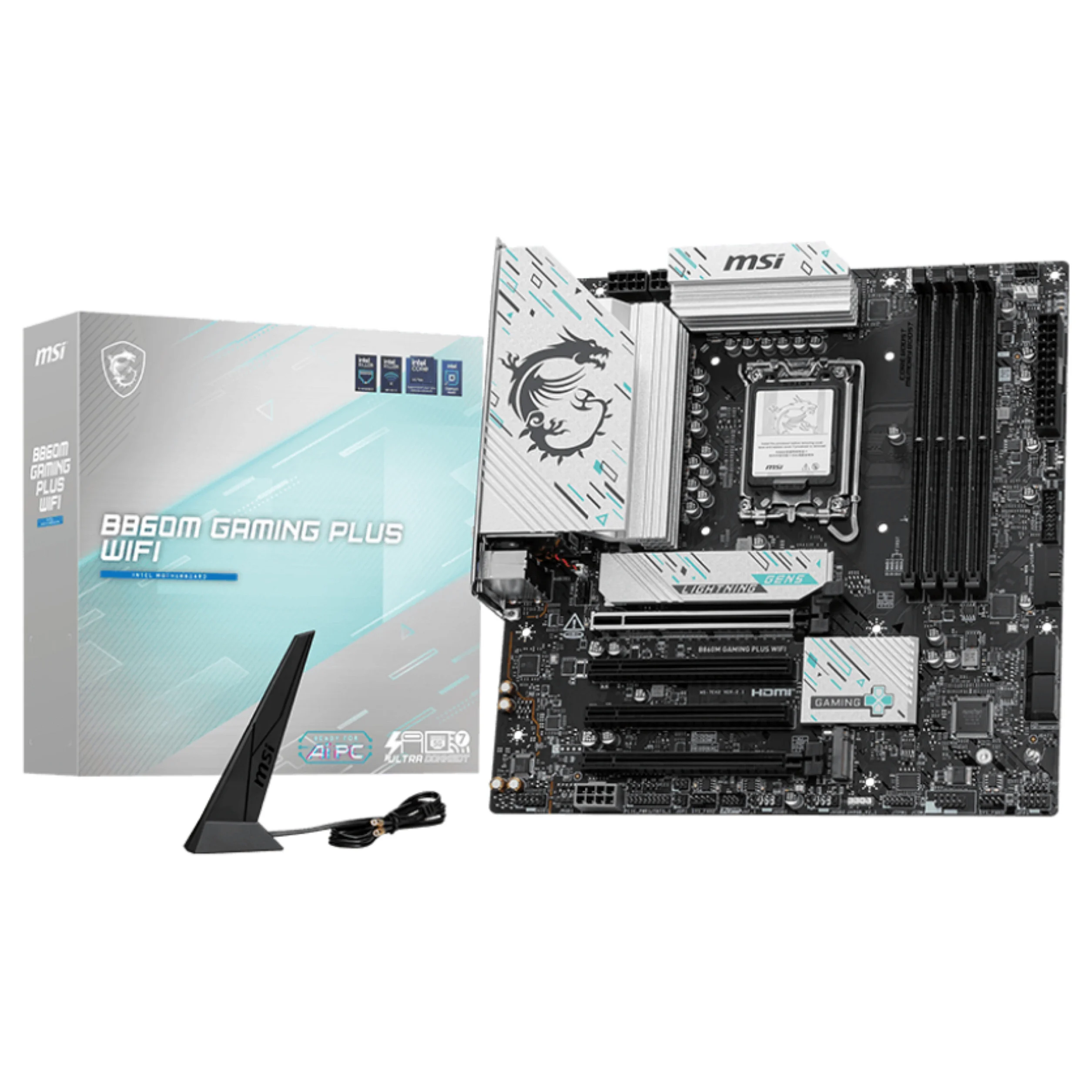 MSI B860M GAMING PLUS WIFI Motherboard Intel B860 LGA 1851  Socket V1  micro ATX PC-Zubehoer