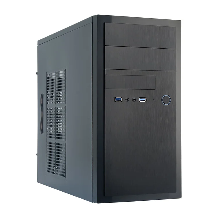 Chieftec HT 01B OP Mini Tower Computer Gehaeuse Schwarz kompakt und robust PC-Komponenten