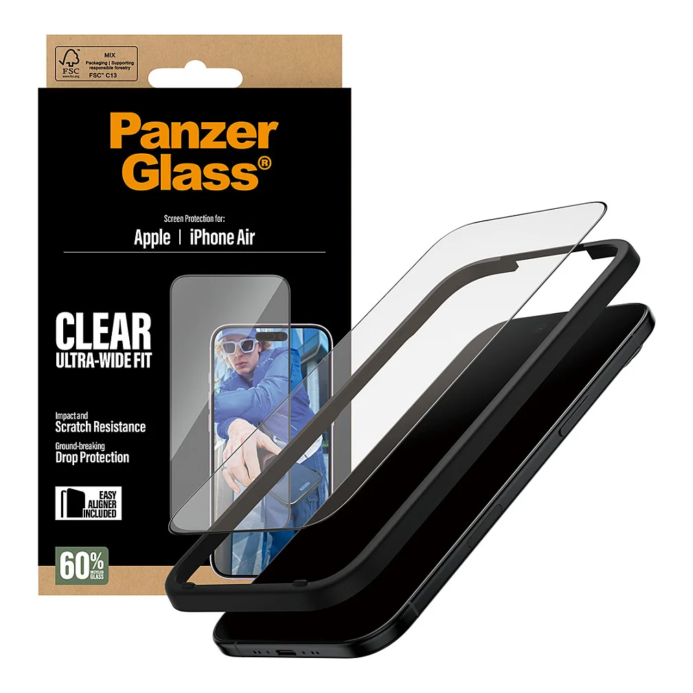PanzerGlass   Displayschutz iPhone Air   Ultra Wide Fit m  EasyAligner Notebook & Tablet Zubehoer
