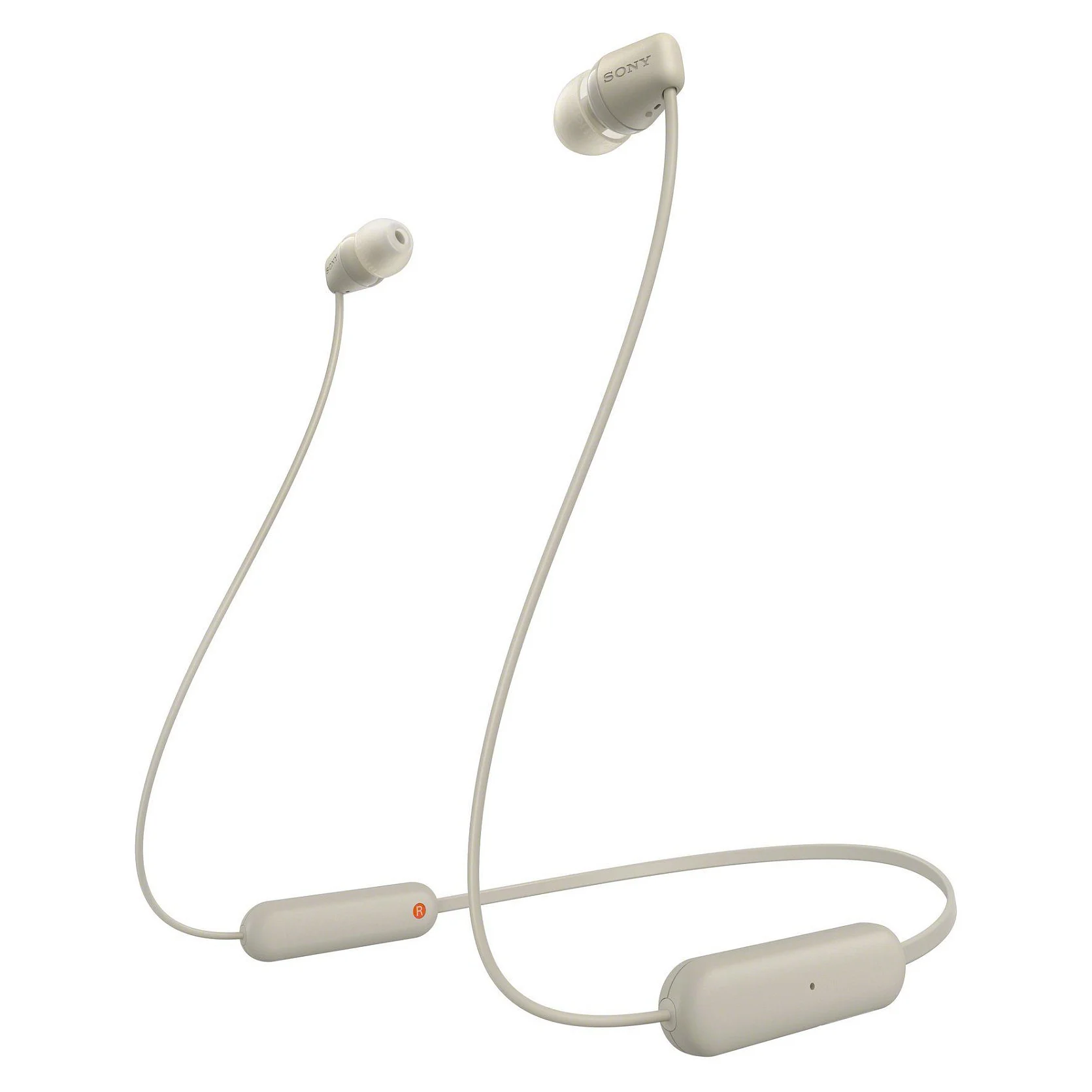 Sony WI C100 Kopfhoerer Kabellos im Ohr Anrufe Musik Bluetooth Beige Over-Ear