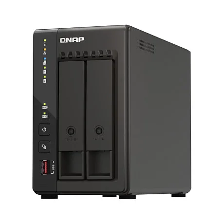 QNAP TS 253E NAS Tower Intel  Celeron  J6412 8 GB 0 TB QNAP QTS Schwarz Netzwerk