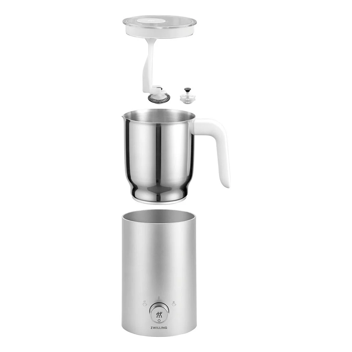 ZWILLING Milchschaeumer 400 ml silber ENFINIGY Zubehoer Kaffeemaschinen