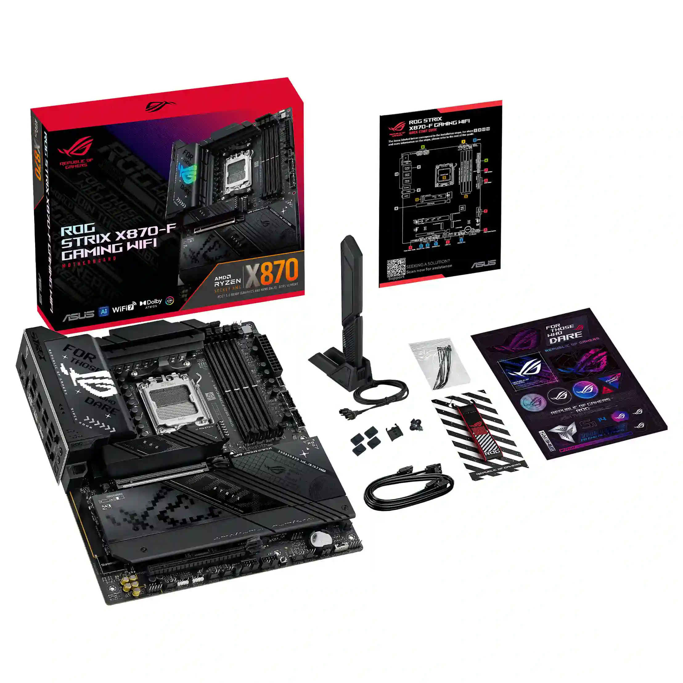 ASUS ROG STRIX X870 F GAMING WIFI AMD X870 Sockel AM5 ATX PC-Zubehoer