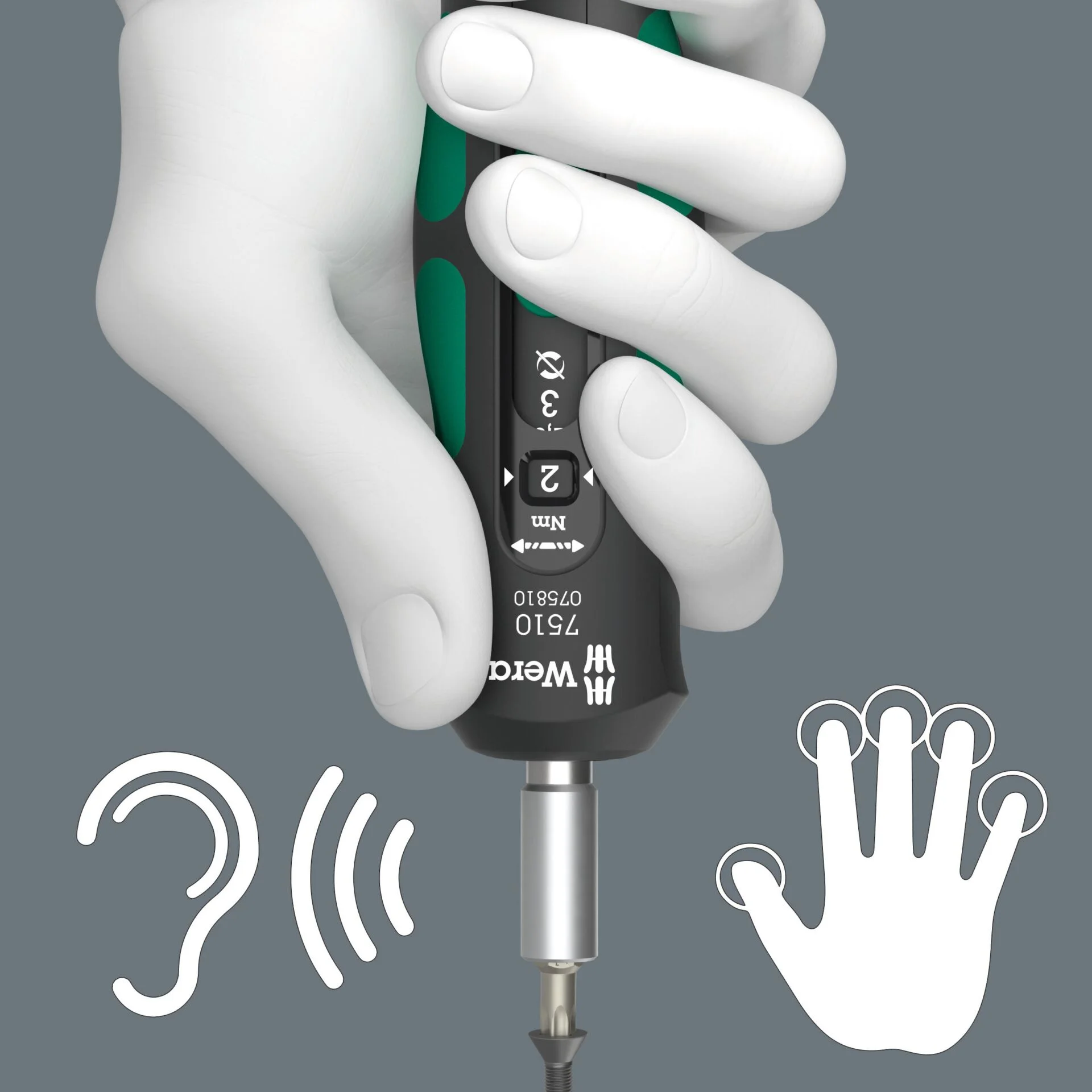 Wera 7515 Kraftform Safe Torque Speed Drehmomentschrauber 2 6Nm Schraubendreher & Zangen
