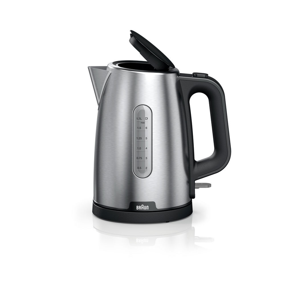Braun Wasserkocher PureShine WK 1500BK  schwarz silber Kuechenkleingeraete